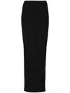 Nensi Dojaka Fine-ribbed Maxi Skirt In Black
