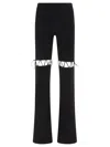 Nensi Dojaka Flared Laced Leggings In Black