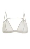 Nensi Dojaka For Calvin Klein Mesh Triangle Bra In Grey