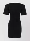 Nensi Dojaka Front Curl Cotton Mini Dress In Black
