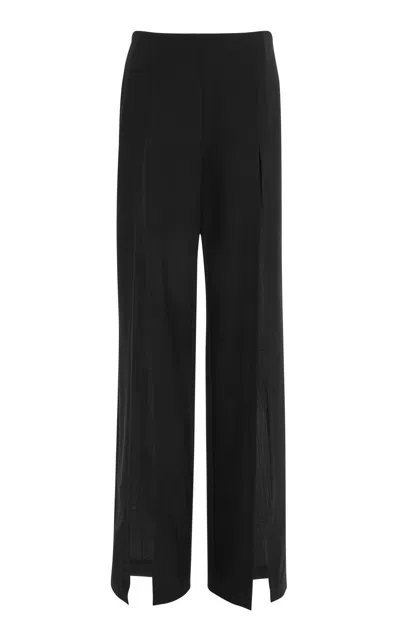 NENSI DOJAKA FRONT-SLIT TAILORED HIGH-RISE TROUSERS