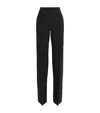 Nensi Dojaka High-waisted Black Trousers With Tailored Silhouette In Black