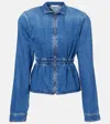 Nensi Dojaka Bomber Jacket Flared Elasticated Waist In Blue