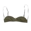 Nensi Dojaka Green Silk Blend Bra - Green In Multi