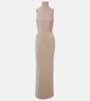 Nensi Dojaka Gwyneth Knitted Corset Maxi Dress In Beige