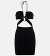Nensi Dojaka Halterneck Minidress In Black