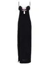 Nensi Dojaka Long Dress With Heart Detail