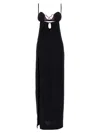 Nensi Dojaka 'heart Bra' Long Dress In Black