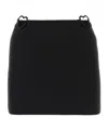 Nensi Dojaka Black Heart Cut-out Detail Miniskirt In Black