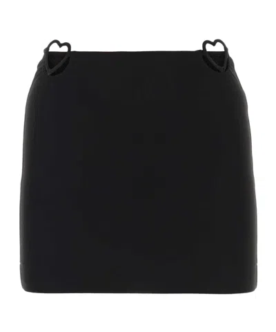NENSI DOJAKA NENSI DOJAKA HEART CUT-OUT DETAILED ZIPPED MINI SKIRT