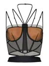 Nensi Dojaka Helen Corset In Black In Black