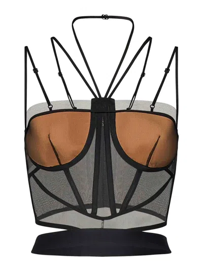 Nensi Dojaka Helen Corset In Black