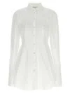 Nensi Dojaka Modern Fusion Collared Shirt In White