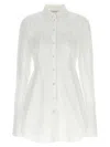 Nensi Dojaka Modern Fusion Collared Shirt In White