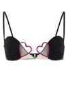 Nensi Dojaka Heart Bra In Blkfcs