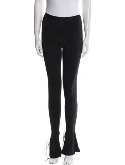 Pre-owned Nensi Dojaka Mesh Accents Sweatpants In Black