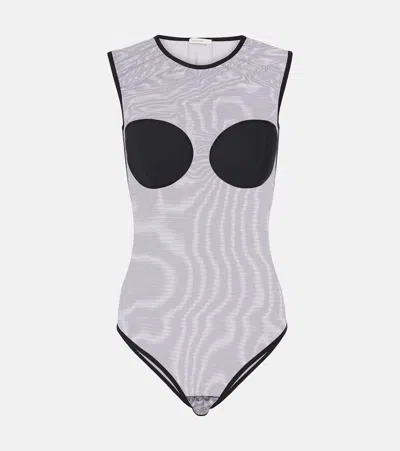 Nensi Dojaka Mesh Bodysuit In Black