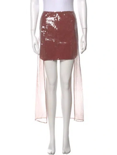 Pre-owned Nensi Dojaka Midi Length Skirt In Pink
