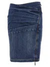 Nensi Dojaka Asymmetric Design Midi Skirt In Blue