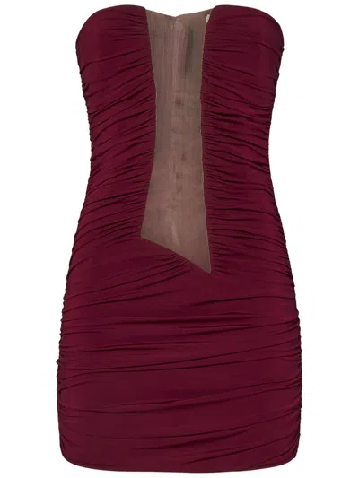 Nensi Dojaka Mini Dress In Burgundy