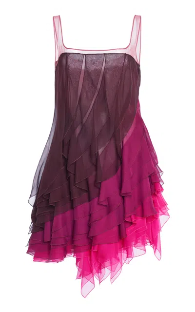 NENSI DOJAKA MULTI-LAYER FLARED DRESS