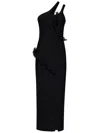 Nensi Dojaka Nadia Black Midi Dress