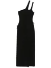Nensi Dojaka Nadia Black Midi Dress In Black