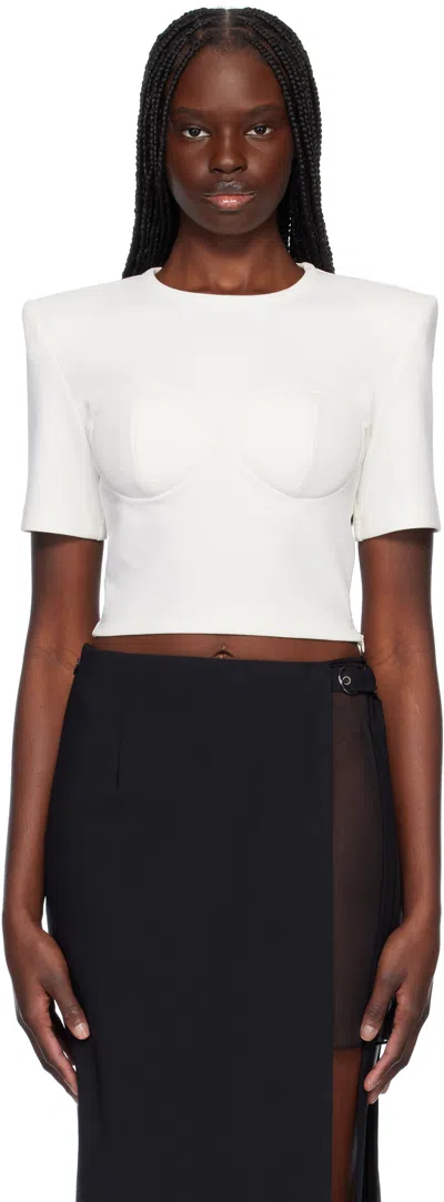 Nensi Dojaka Off-white Beatrice Bustier T-shirt