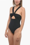 Nensi Dojaka Drape-detail Neckline Swimsuit