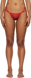Nensi Dojaka Orange Heart Thong In Autumn Glaze