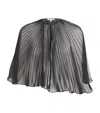 Nensi Dojaka Pleated Cape In Black