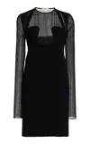 Nensi Dojaka Plisse Ribbed Dress In Black