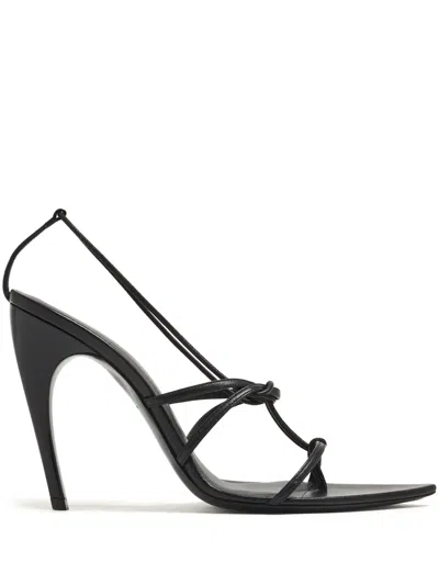 Nensi Dojaka Woman Thong Sandal Black Size 6 Leather