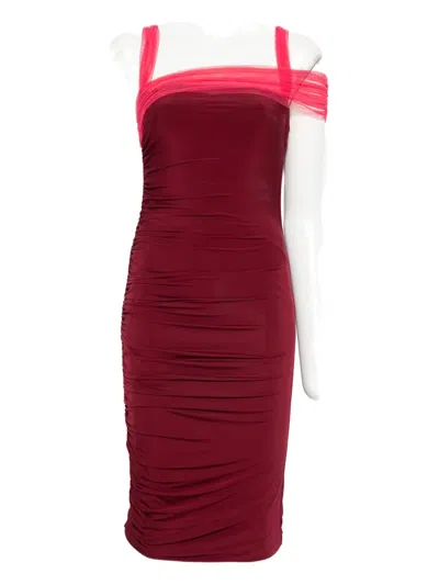 Nensi Dojaka Ruched Midi Dress In Multi