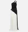 Nensi Dojaka Maxi Dress With Contrasting Tulle Panels