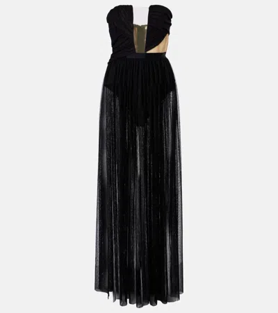 NENSI DOJAKA SEMI-SHEER GOWN