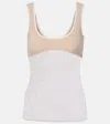 Nensi Dojaka Semi-sheer Tank Top In Neutral