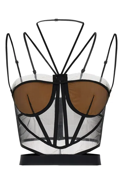 NENSI DOJAKA NENSI DOJAKA 'SHEER CORSET' TOP