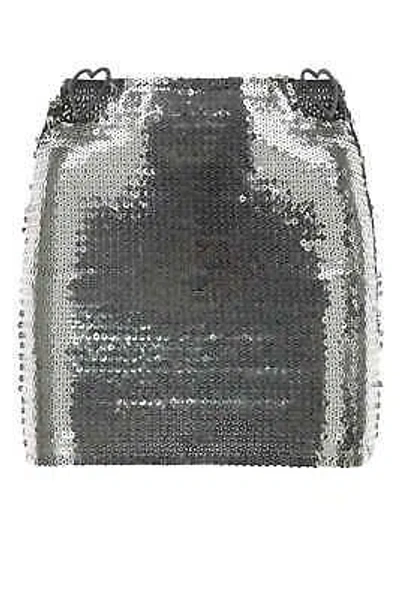 Pre-owned Nensi Dojaka Silver Sequins Mini Skirt