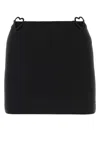 Nensi Dojaka Black Heart Cut-out Detail Miniskirt In Black