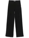 Nensi Dojaka High-waisted Black Trousers With Tailored Silhouette In Black