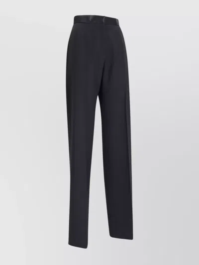 NENSI DOJAKA STRAIGHT PLEATED FRONT SATIN WAISTBAND TROUSERS