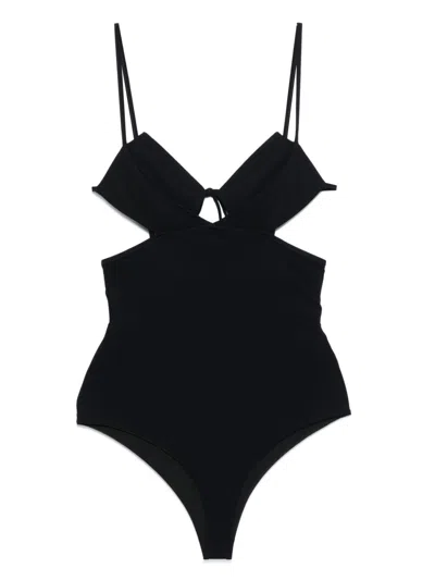Nensi Dojaka Stretch-design Swimsuit In Black