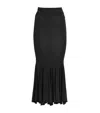 Nensi Dojaka Flared High-waisted Skirt Seam Detailing In Black