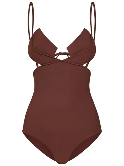 Nensi Dojaka Swimsuit In Brown