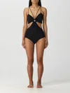 Nensi Dojaka Ssense Exclusive Black One-piece Swimsuit In Black