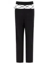 Nensi Dojaka Tailored Trousers With Laced Waistband In Black