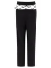 Nensi Dojaka Tailored Trousers With Laced Waistband In Black
