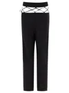Nensi Dojaka Tailored Trousers With Laced Waistband In Black