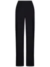 Nensi Dojaka High-waisted Black Trousers With Tailored Silhouette